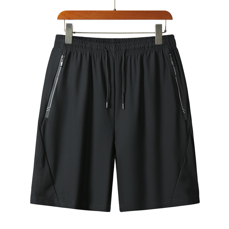 1853 Men's Summer Ice Silk Quick-Drying Pants Athleisure Five-Point Pants