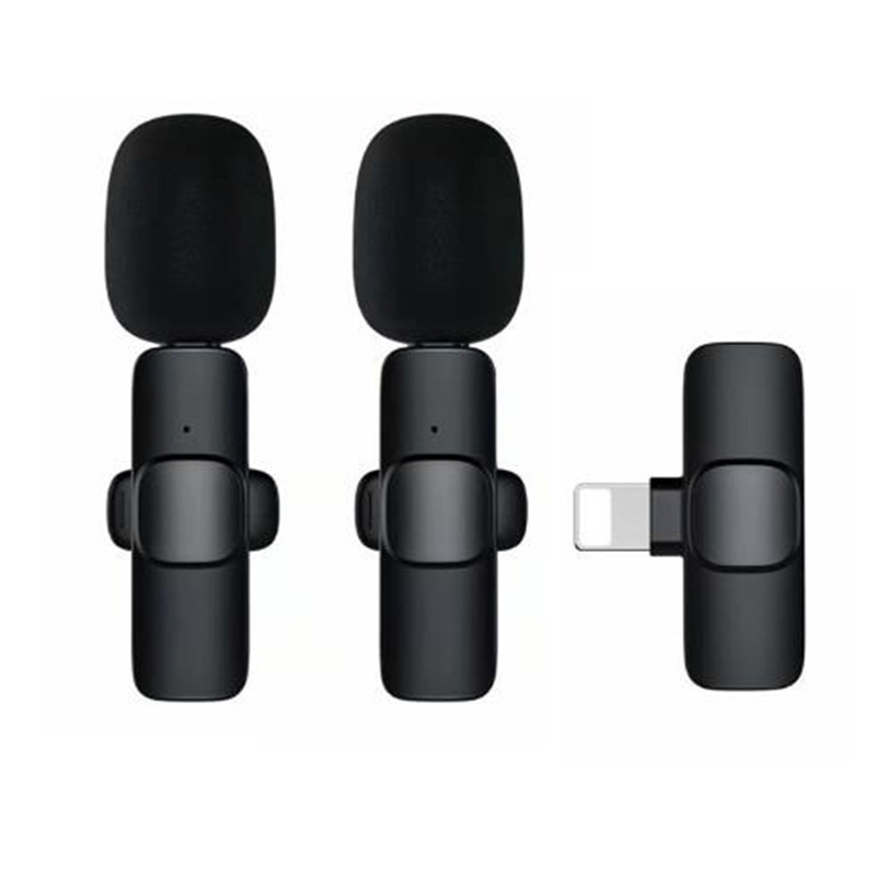 Wireless microphone one to two clip-on mobile live streaming equipment Bluetooth clip-on microphone