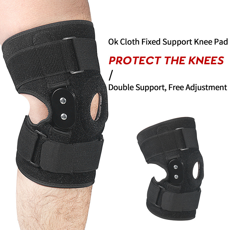 HJ053 Sports Kneepad Leg Knee Support Brace Wrap Safety Protector Compression Recover Pad Hiking Cycling Running Fitness Knee Pad