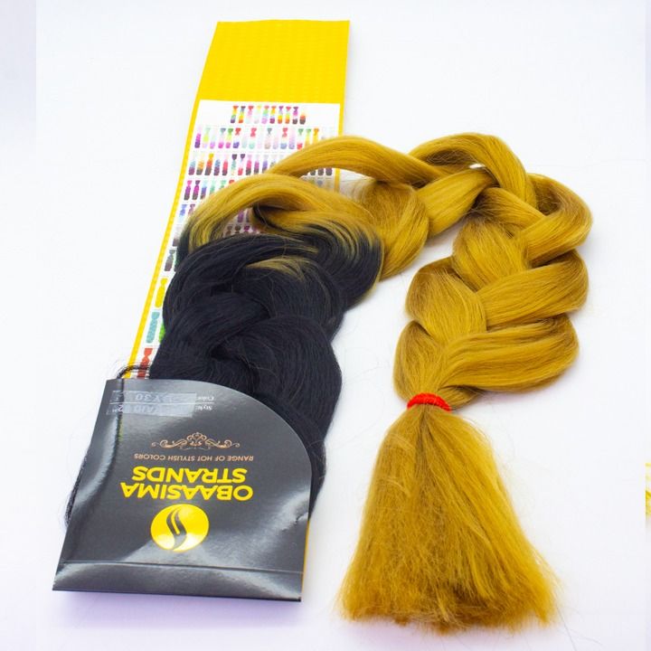 OBAASIMA Braiding Hair Extension Custom Colours Yaki Pelo Sintetico Venta Cabello Yaky Soft 100 Jumbo Kanekalons Al Por Mayor