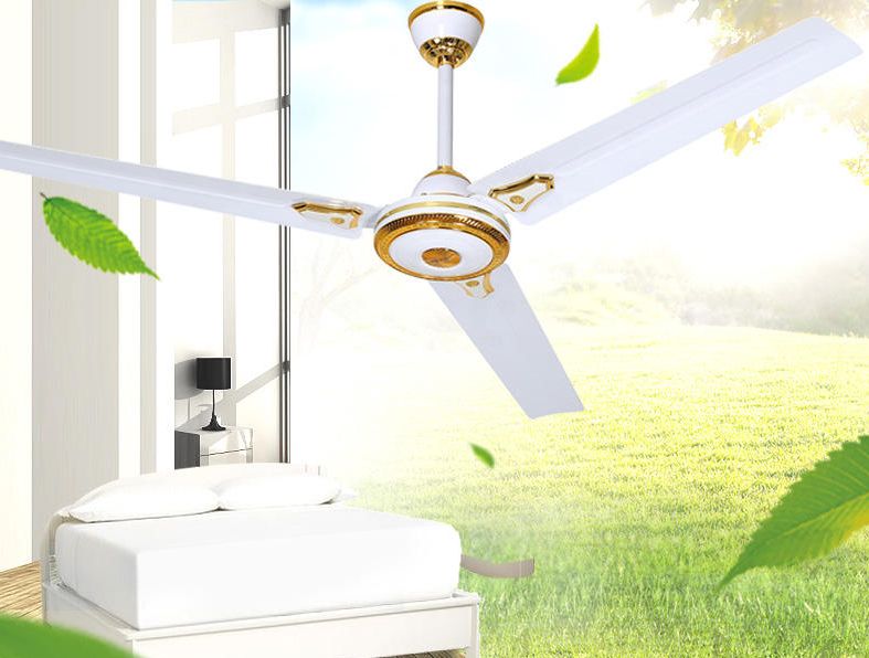Golden color AC ceiling fan industry ceiling -56 inch 3 blades best ceiling fans ventilator with quiet cooling industrial ceiling fan