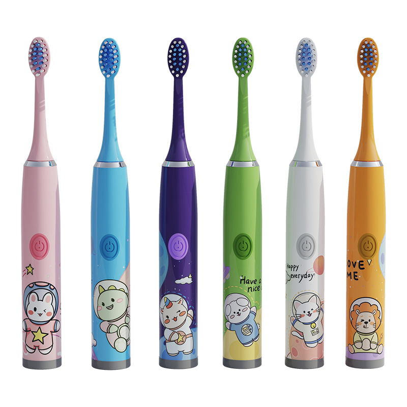 2023 Children's Electric Toothbrush USB Sonic Toothbrush Boys Cartoon Kids with Replacement Girls Toothbrush Ultrasonic