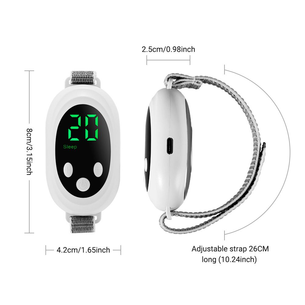 New Handheld Intelligent Sleep Instrument with Digital Display, EMS Micro-current Pulse Sleep Aid Device, White Noise Relaxing Machine
