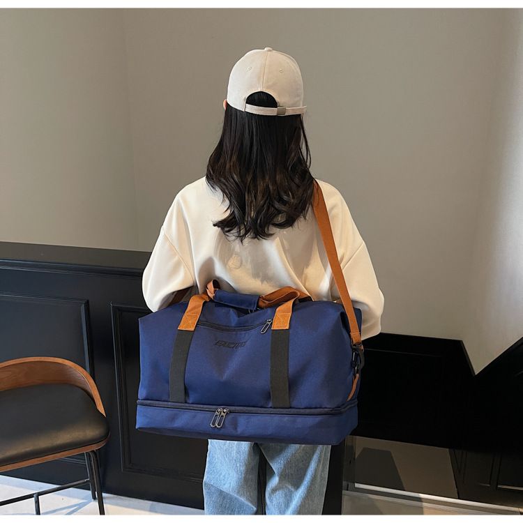 New yoga fitness bag, short-distance business trip large-capacity luggage storage bag, waterproof independent shoe compartment travel bag