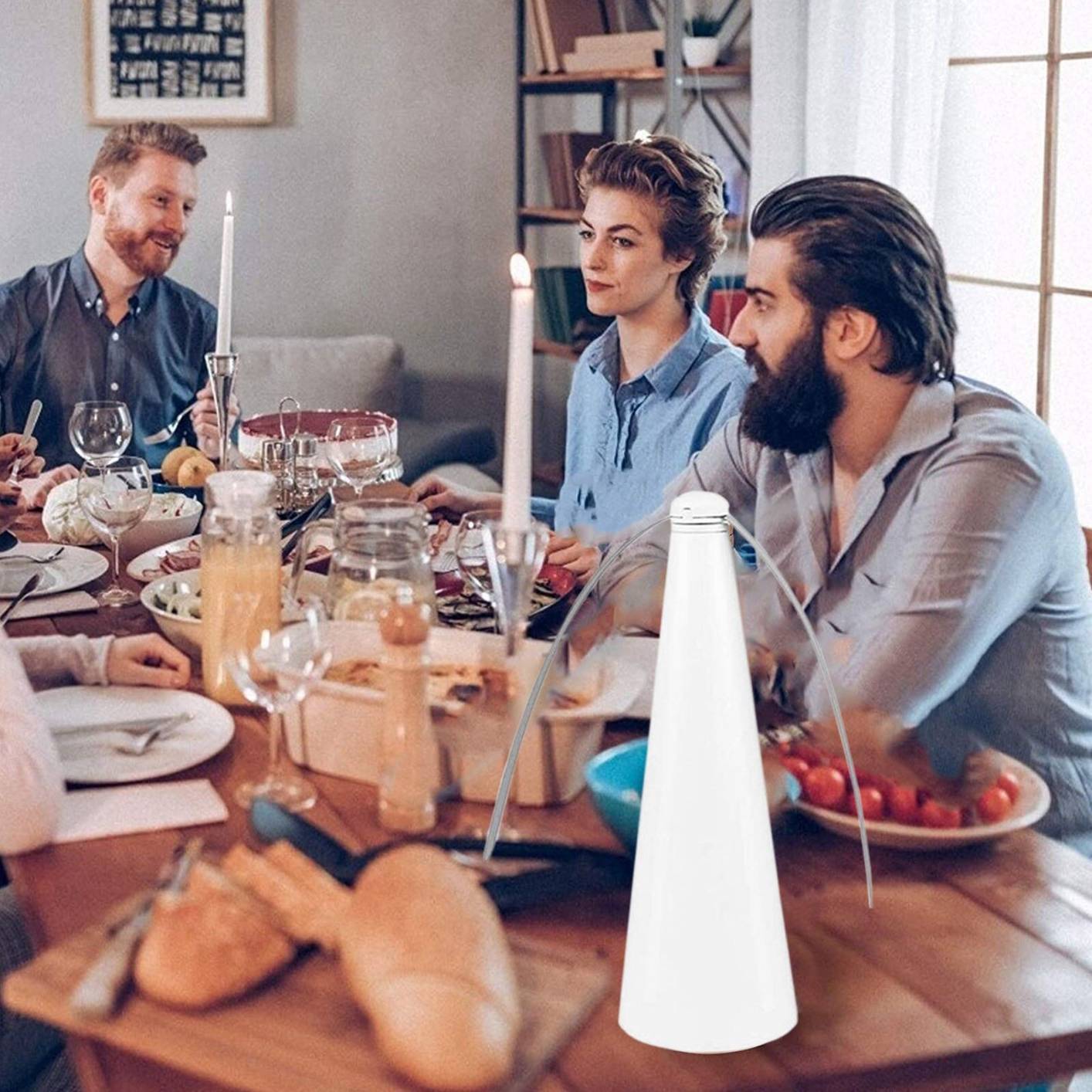 Portable Fan Fly Repellent Fan Keep Flies And Bugs Away From Your Food Enjoy Outdoor Meal
