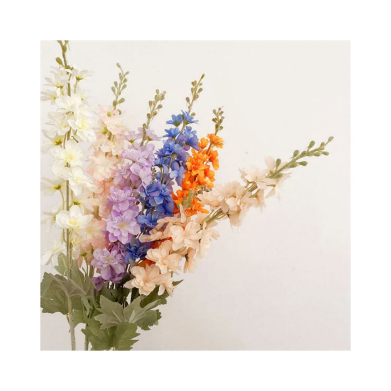 Artificial flowers flocking delphinium hyacinthus orientalis Phoenix artificial flowers silk flower pastoral floral ornaments living room dining room dining table hotel wedding church funeral ceiling road layout home decoration flower arrangement