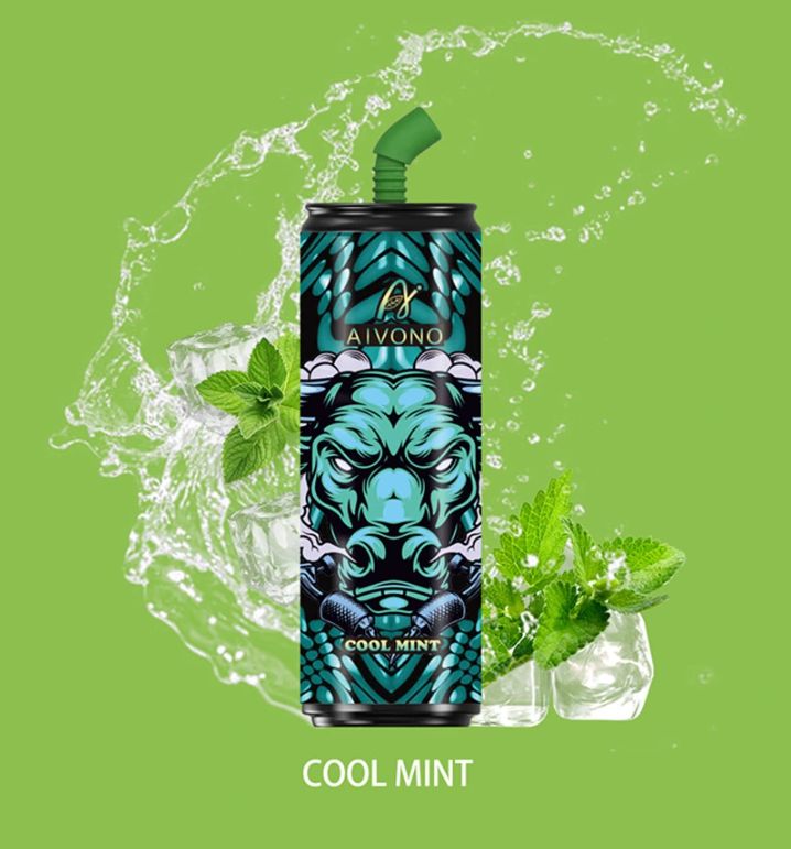 banana ice Coke can Vape 6000PUFFS (Mesh rechargeable) cool mint disposable e-cigarette