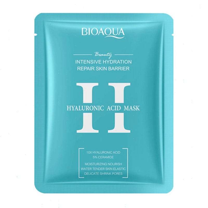 BIOAQUA beauty products for women Vitamin C Antioxidant Whitening & Brightening Mask Moisturizing Face Mask Beauty ProductBLUE-HYALURONIC ACID