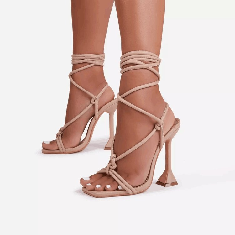 S450 Women Summer Ankle Strap Sandals Thin High Heels Party Shoes