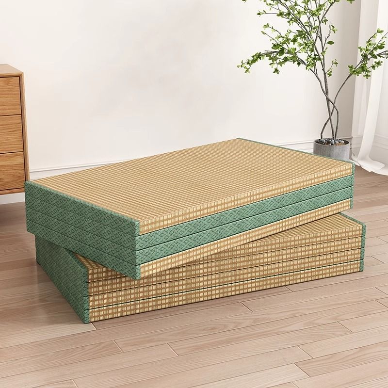 Floor Mattress: Foldable Coconut Fiber Sleeping Mat for Living Room, Bedroom, and Guest Room - Lightweight, Breathable & Provides Back Support.