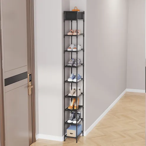 Tall metal deals shoe rack