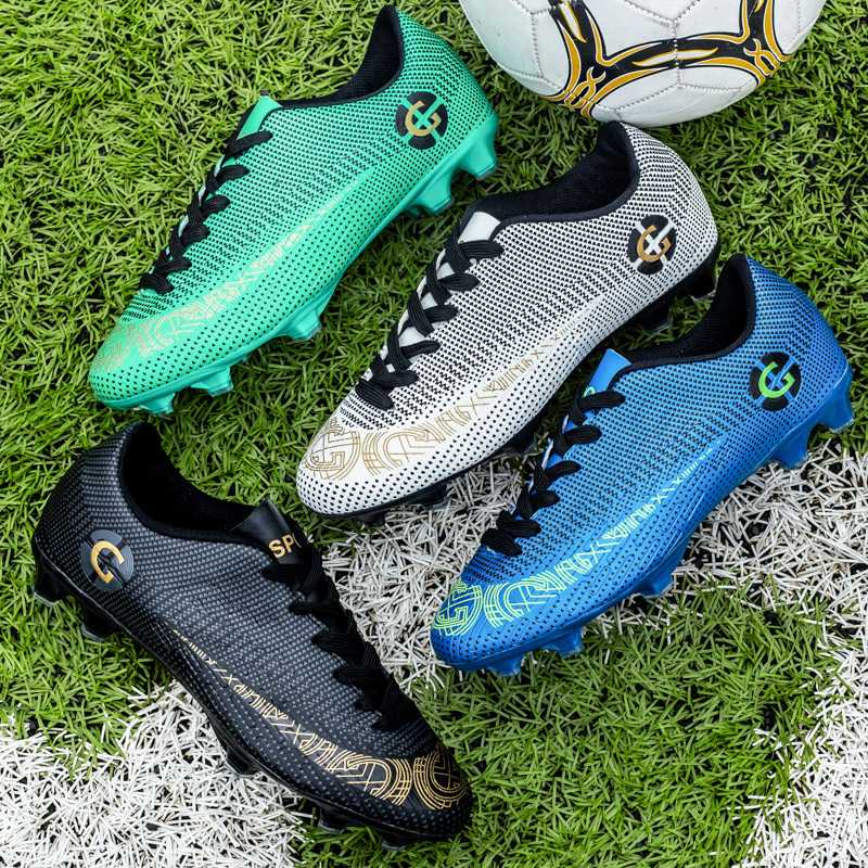 【Big Size 47 FG And TF Cleats】Men Kid Soccer Shoes For Boy Children Training Football Boots Male Kids Child Foot Ball Sneakers