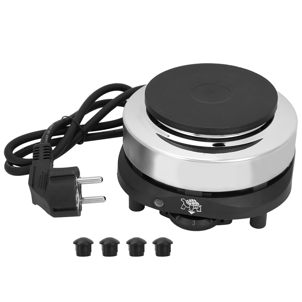 Portable Electric Countertop Stove for Tea Coffee Kitchen Single Heating Plate Burner (EU Plug)