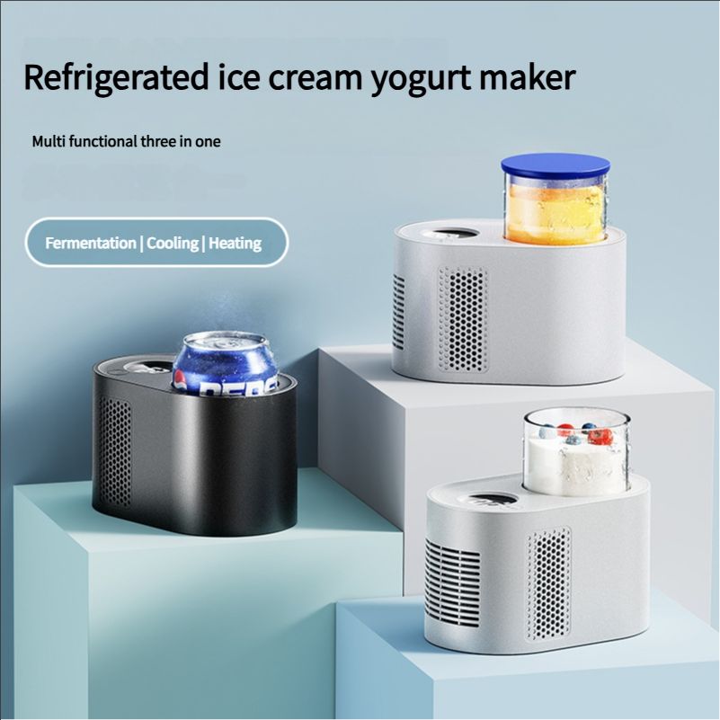 Ice cream yogurt machine household fully automatic fermented yogurt refrigeration iced refrigerated glass inner acid