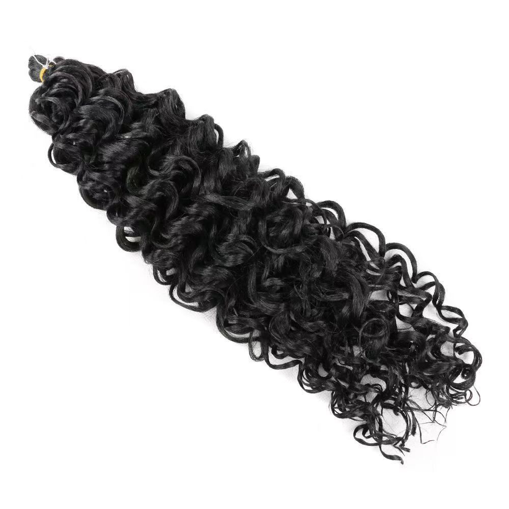 Wig Latin American curly wig big curly Hawaiian curly crochet braided fluffy gradient color hair extension water ripple wave curl