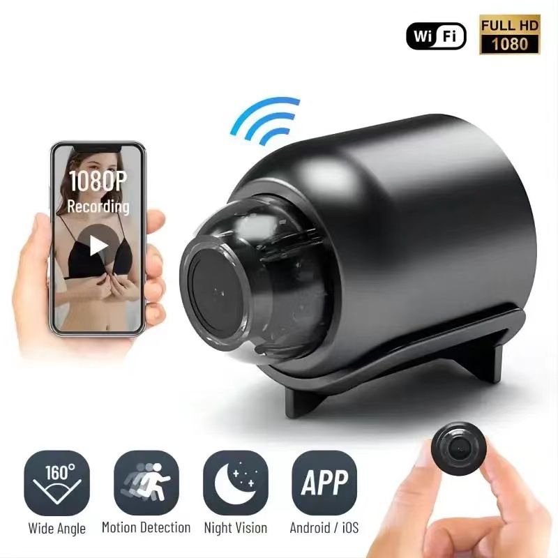 WiFi camera, connected to remote monitoring, camera, video recorder X5 camera CRRSHOP Surveillance cameras Monitor home safe Anti theft free shipping 