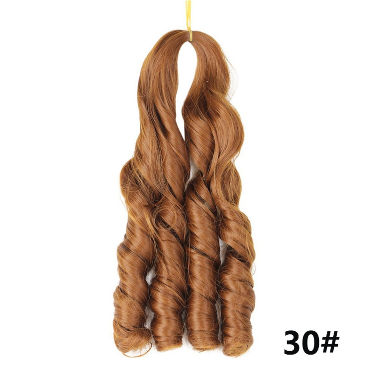 Wigs female beauty care hair dressing loose wave crochet hair braids big roll Big Waves Wig dreadlocks Big braid CRRSHOP women brown black grey wine red Chemical fiber hair 20inch 50cm long color # 30