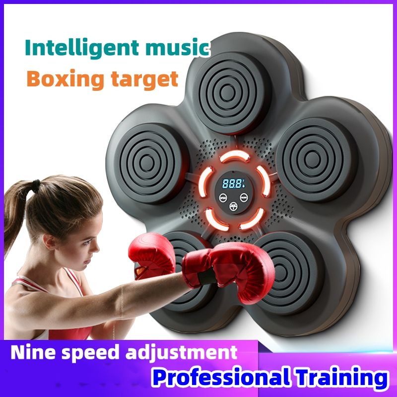 Music boxing target, intelligent Bluetooth boxing trainer, wall target, combat boxing machine, parent-child interactive device CRRSHOP Fitness Equipment free shipping Boxing