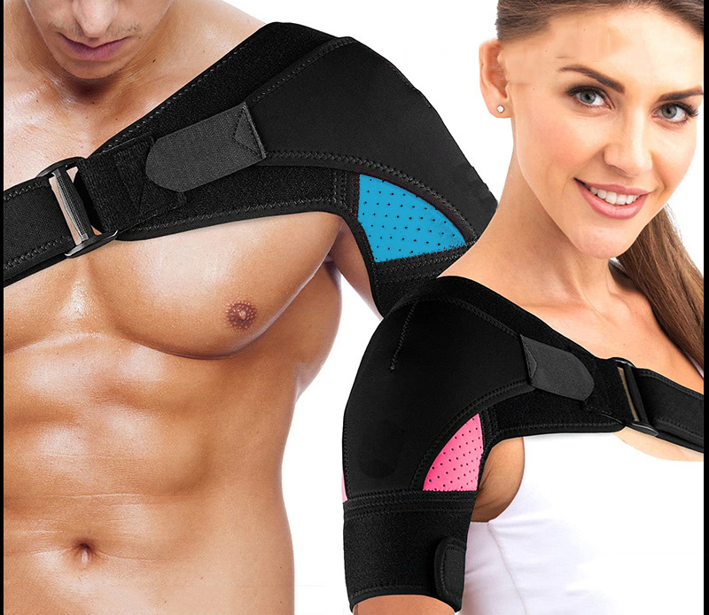 BraceTop Sports Shoulder Brace with Pressure Pad Neoprene Shoulder Support Shoulder Pain Ice Pack Shoulder Compression Sleeves