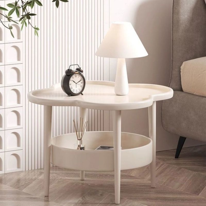 Bedside cabinet, bedroom bedside cabinet, small storage rack, sofa mini cabinet Double layer storage Corner Cabinet 