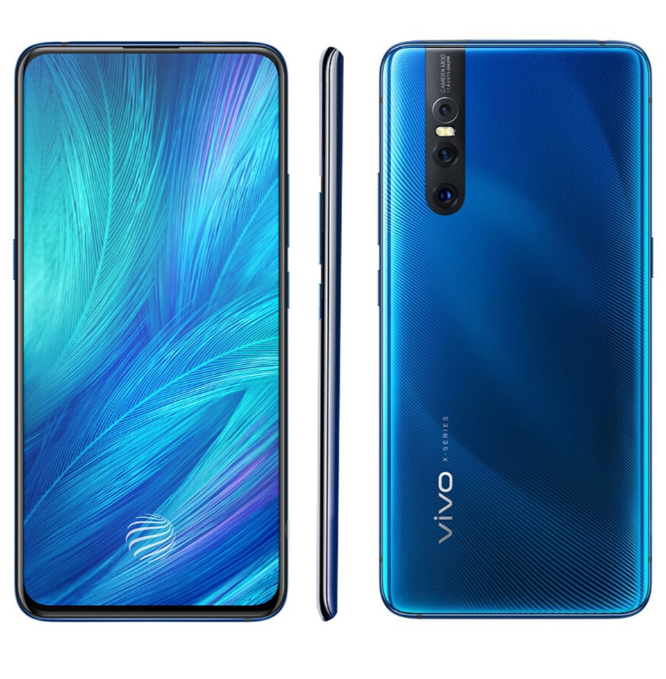 VIVO X27 Mobile phone Used Original Unlock 6.4 inch 8+256 GB 4000 mAh dual sim android cell phone for VIVO X27