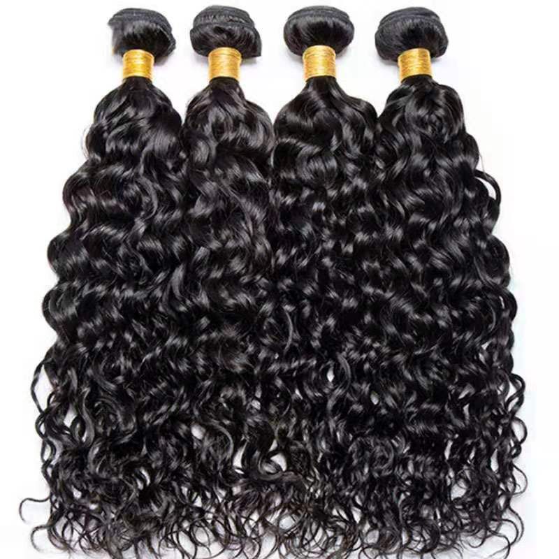 Synthetic curly human hair