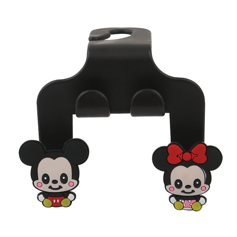 Creative cartoon cute hook, car seat multifunctional small hook, car decorative seat hook(1pcs)4 hooks Mickey and Minnie