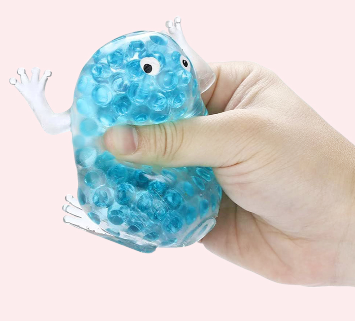 Small Cute Frog Water Bead Filled Squeeze Squishy Stress Ball Sensory Fidget Toy