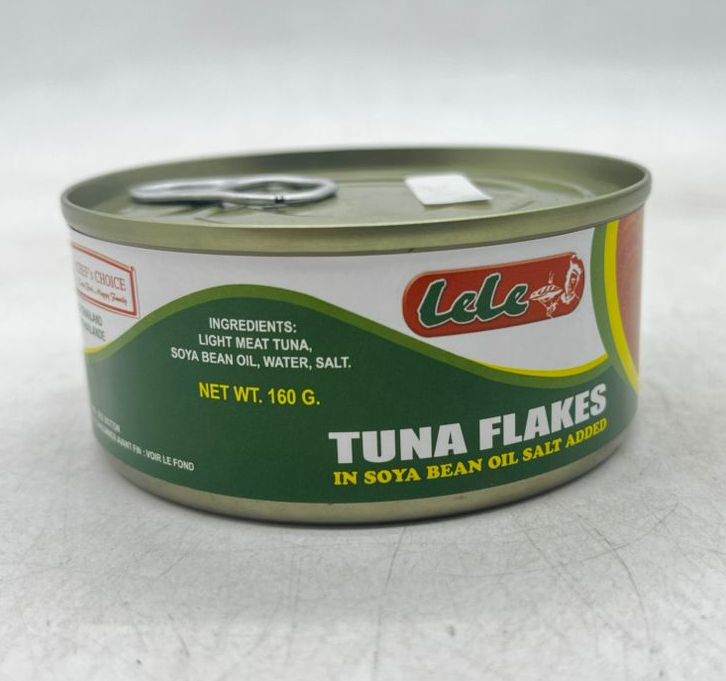 LELE TUNA FLAKES IN SOYA BEAN OIL 160G