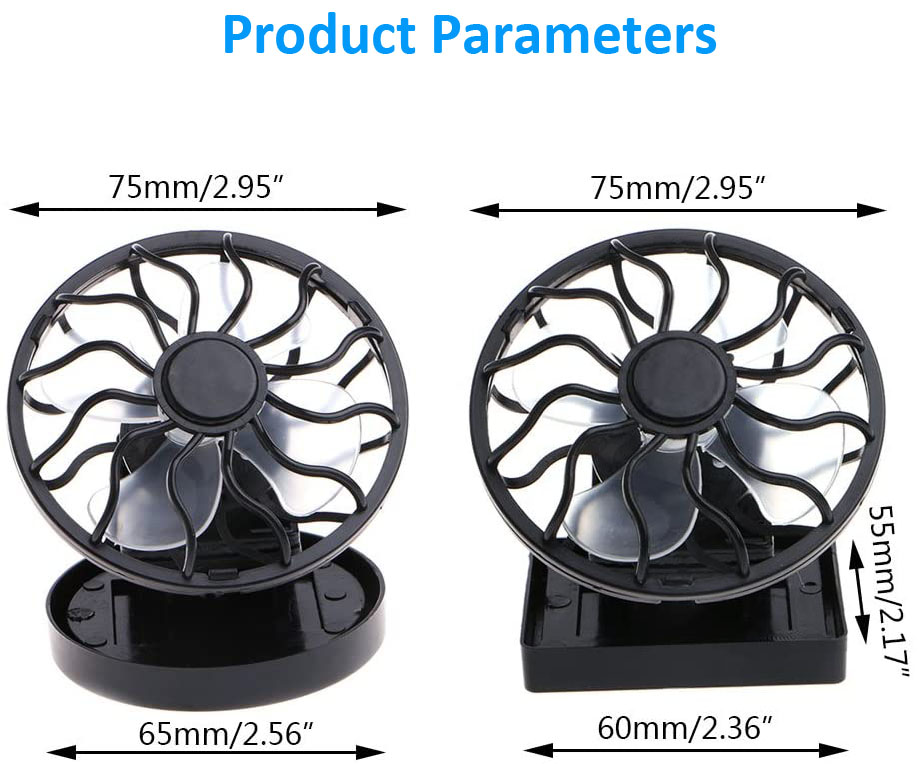 Outdoor MINI Solar Power Fan Cooling in the Summer Portable &amp; Easy to Clip