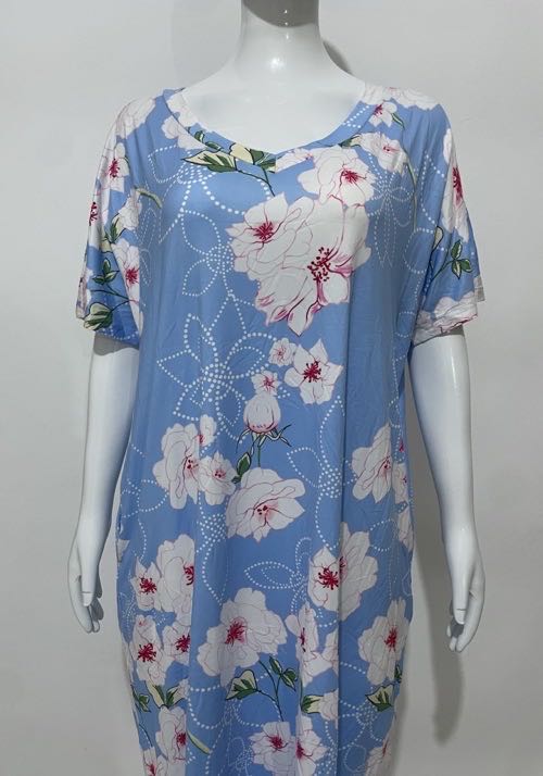 Hot selling fashion v-neck dress floral home casual dress