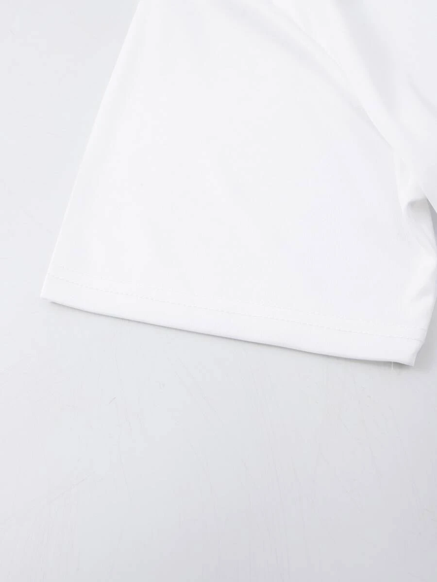 086# Men UFO & Alien Print Tee T-Shirt
