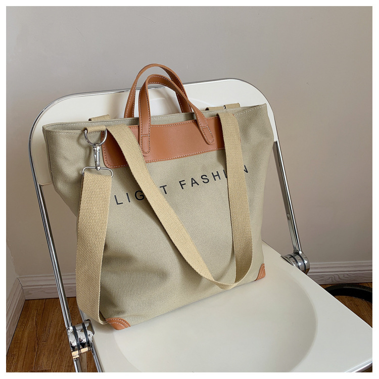 Women's New High Capacity Portable Canvas Bag Comfortable Retro Travel Bag