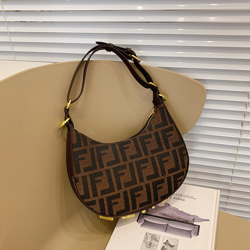 18008 New Design Women's Bags Fashion Personality Shoulder Bag of the Trendy and Versatile Handbag PU Underarm Bag