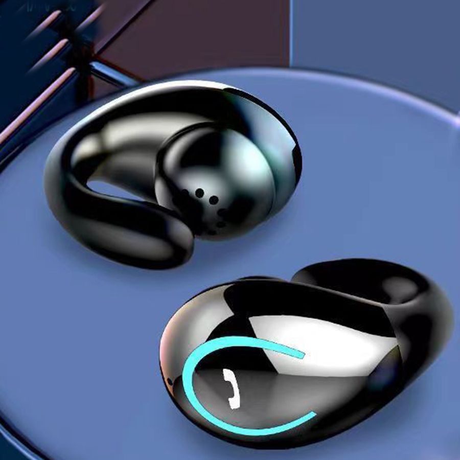 Wireless clip ear bluetooth headset bone conduction not into the ear ultra-long battery life mini high sound quality noise reduction bluetooth universal