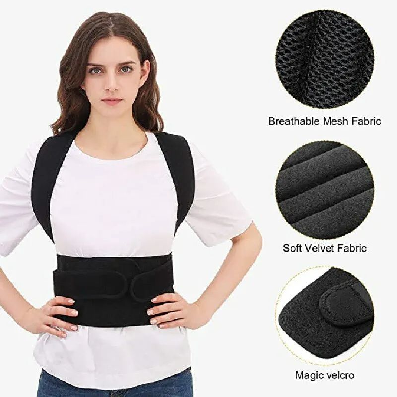 1PCS Adjustable Posture Corrector Corset Breathable Back Support Shoulder Lumbar Brace Support Straight Corrector for Men Women