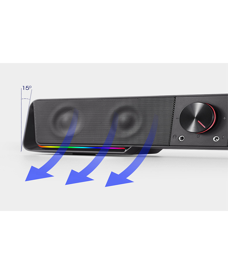 Bluetooth Speaker SoundBar With RGB Light Home Theater Tv