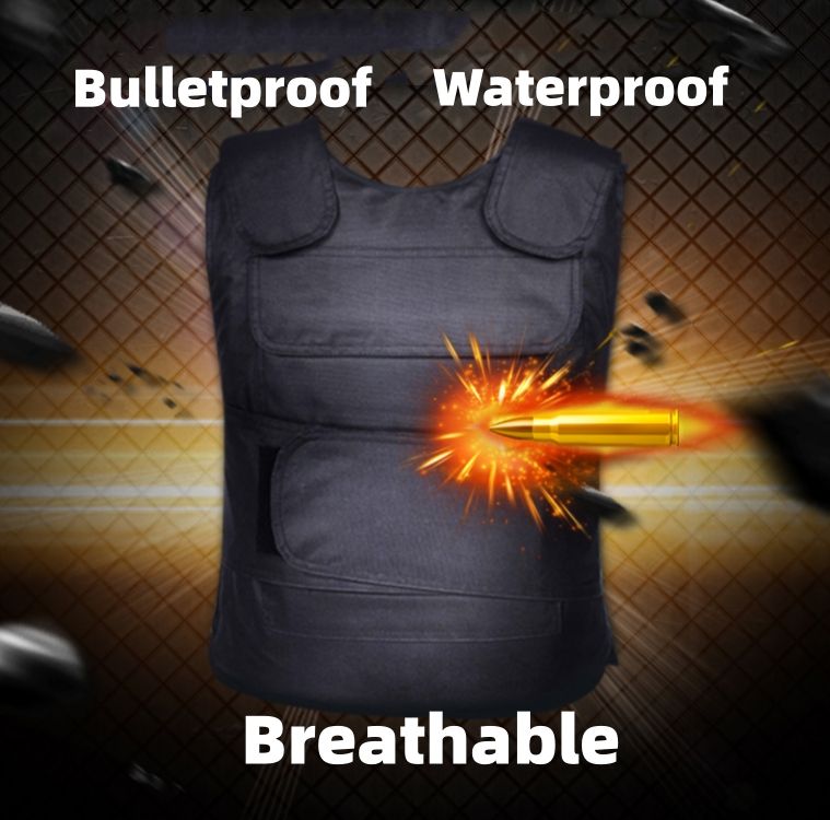 Bulletproof vest, stab proof vest, heavy bulletproof vest, steel plug board, explosion-proof vest, tactical vest, vest, riot proof vest, bulletproof vest CRRSHOP bulletproof Anti pricking waterproof Breathable Breathable