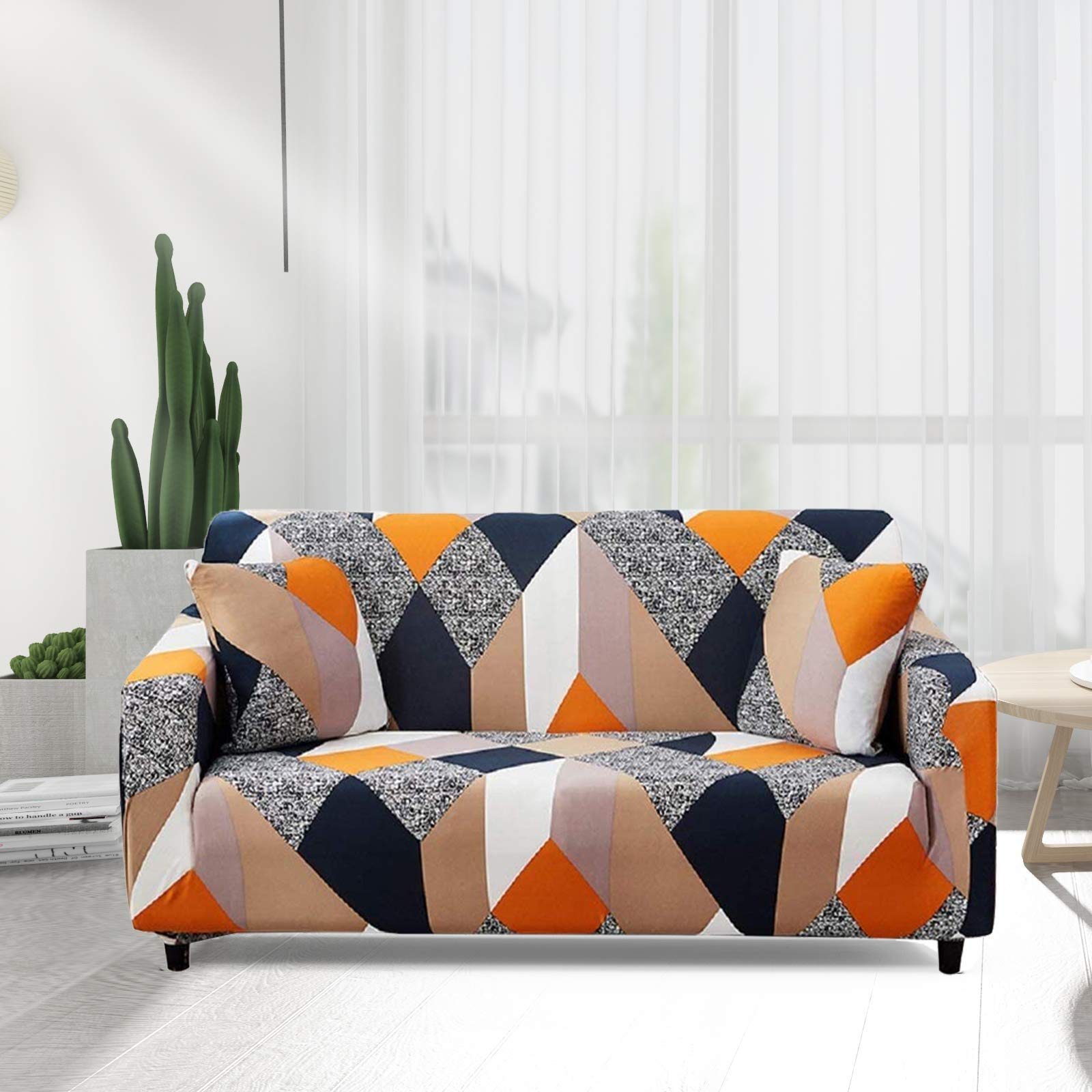 Stretch Sofa Covers Printed Couch Cover Sofa Slipcovers for 3 Cushion Couches Elastic Universal Furniture Protector
