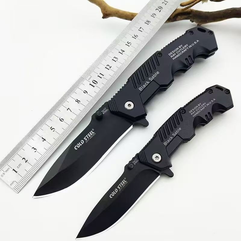 Functional folding portable summer wilderness barbecue with sharp keychain portable knife mini fruit and vegetable knife