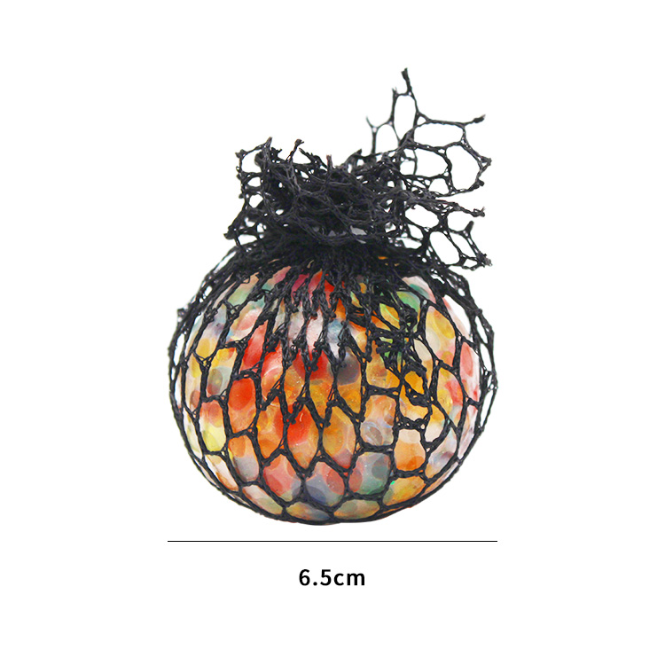 Mesh Squishy Ball Glowing Squeeze Grape Net Anti Stress Relief Reliever Toys