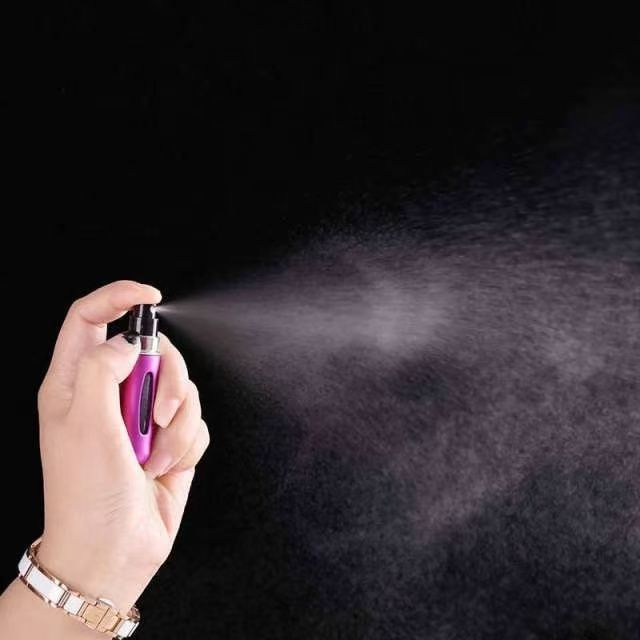 Refillble 5ml Refillable Mini Perfume Spray Bottle Aluminum Spray Atomizer Portable Travel Cosmetic Container Perfume Bottle