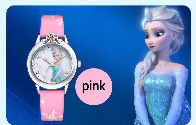 Waterproof Children's Cartoon Watches Snow White Spiderman Silicone Watch Kids Fashion Watch Frozen