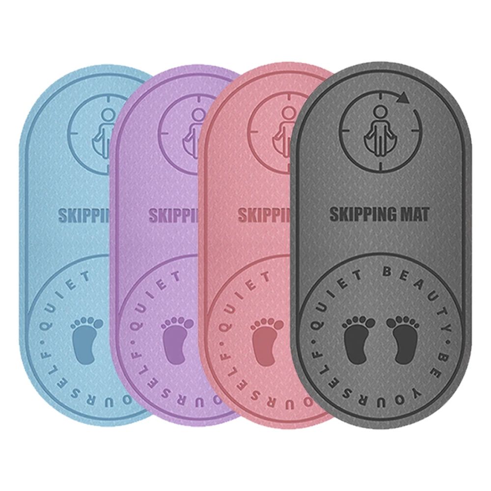 Anti-noise Jump Rope Mat Exercise Shock Absorption Yoga Mat High Density Board Outdoor Gym Sports TPE Skipping Mat for Fitness