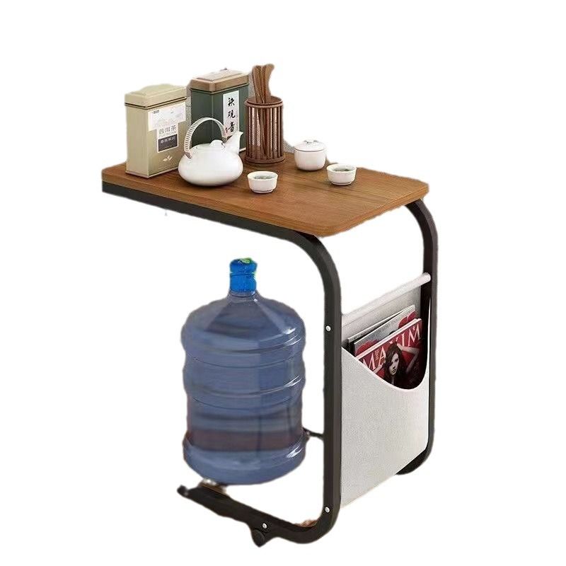 European Style Simple Coffee Table Mobile Small Coffee Table Household Light Luxury Balcony Table Living Room Sofa Side Table Small Coffee Table Side Cabinet