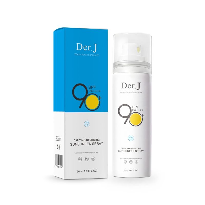 Der.J Sunscreen spray SPF90+ All weather sunscreen spray，Refreshing moisturizing sunscreen spray ，skin whitening Sunscreen Facial Care 
