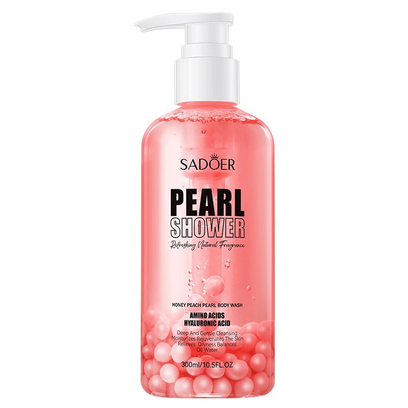 SADOER Peach Pearl Shower Gel Cleansing and Smooth Fragrance Shower Gel