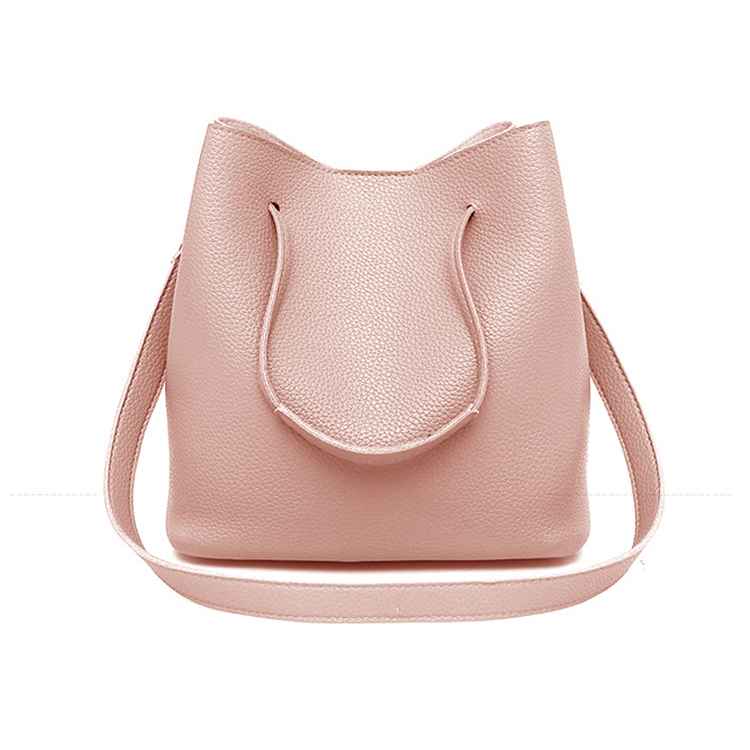 NANO Bags Ladies bags Women Bag Slung Shoulder Bag Four-Piece PU Leather Handbag Polyester Tote Purse Pink 4Pcs/Box