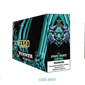 10PCS Vape 6000PUFFS10PCS packaging box a variety of mixed flavors  disposable e-cigarettesOrange soda