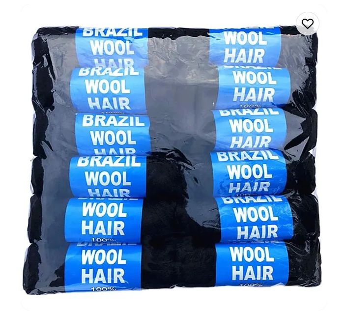 Brazilian Hair Wool For Twists Braiding Cornrows Hair Extensions Black Artificial Hair
